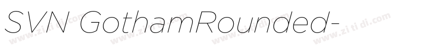 SVN GothamRounded字体转换